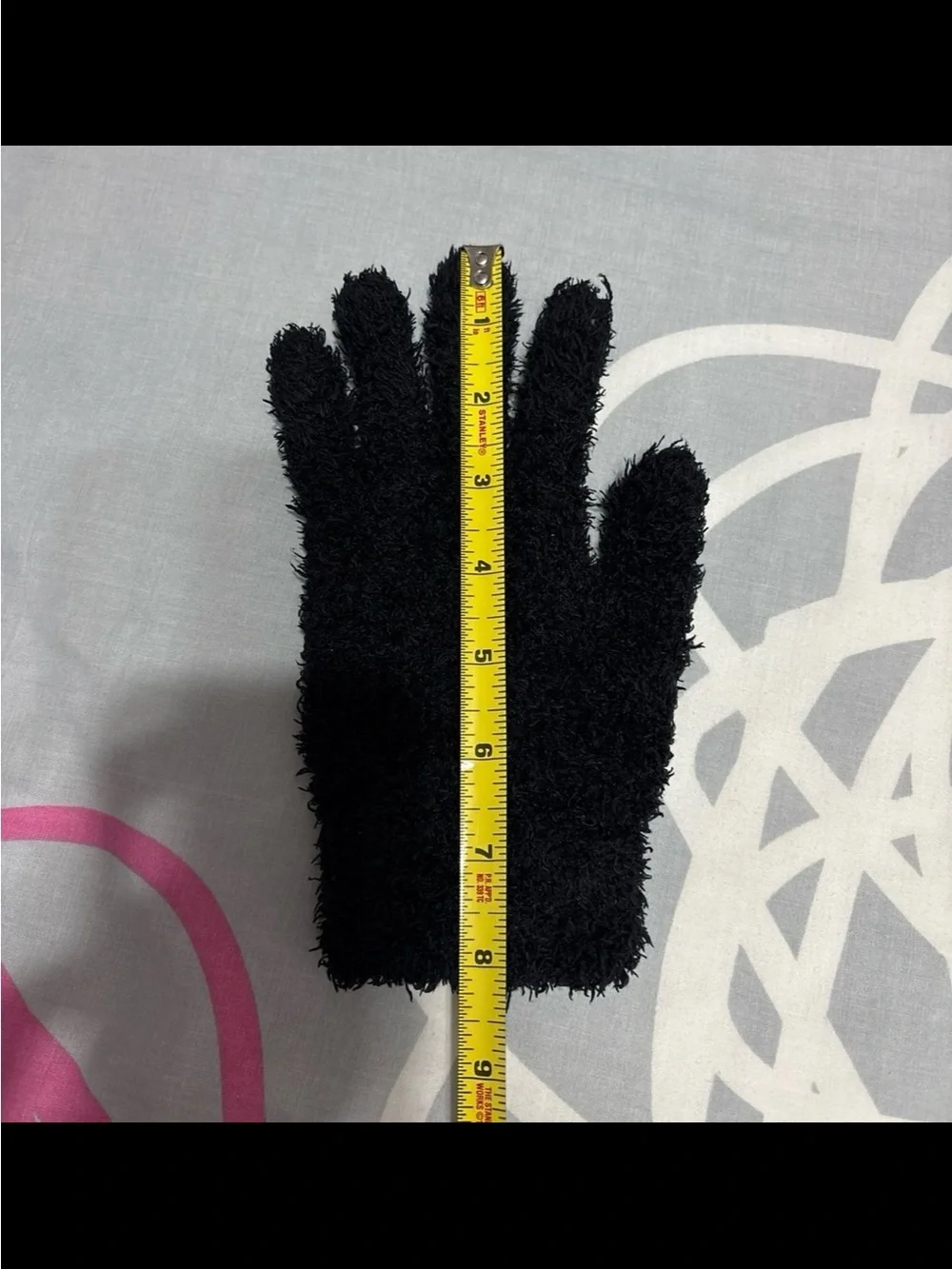 Black Fuzzy Gloves